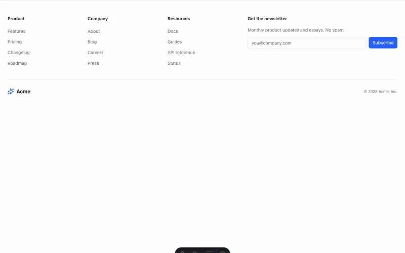 Newsletter preview