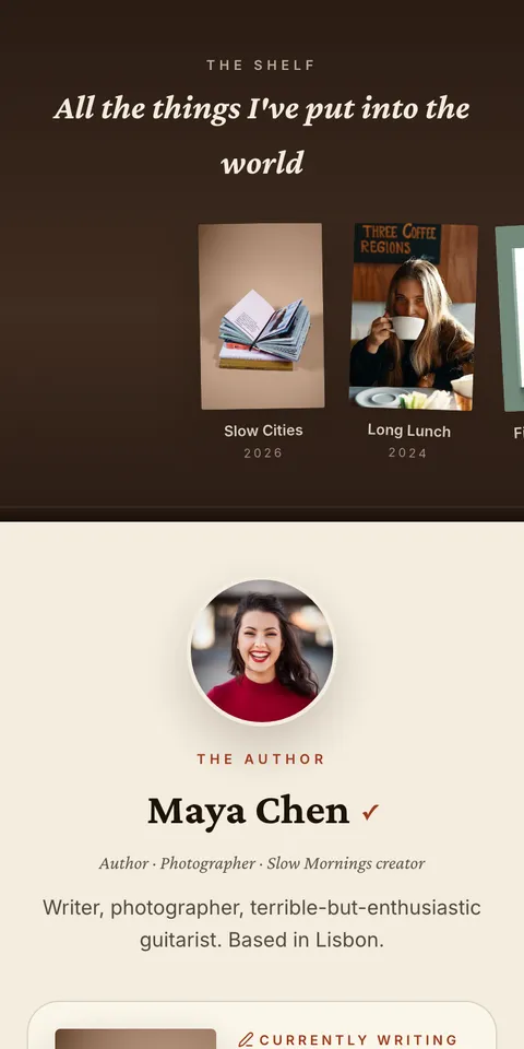 Author Shelf preview