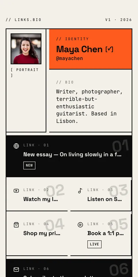 Brutalist Grid preview