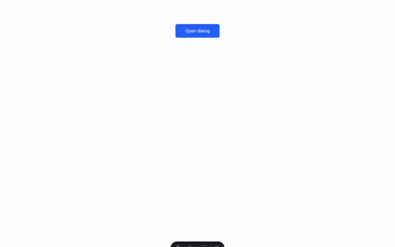 Standard Dialog preview
